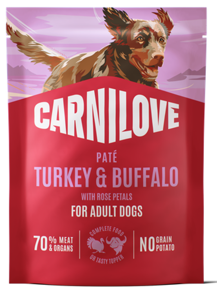 Carnilove® Paté Pouch Turkey & Buffalo for Adult Dogs 300gr